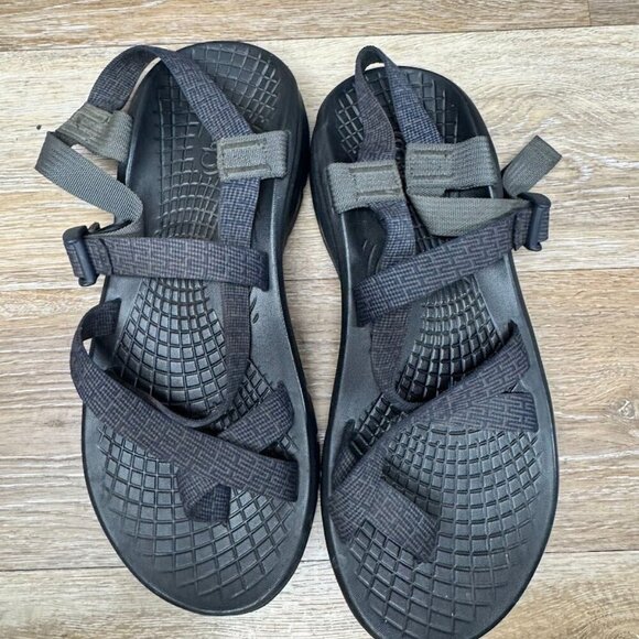 Chaco Z/Volv 2 Black/Gray Sandals Men's Size 11 (See pictures for Measurement) - Picture 2 of 8